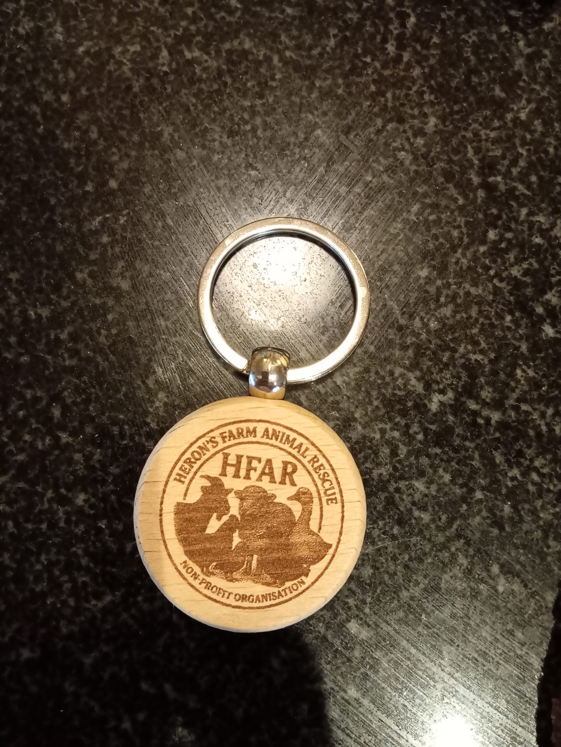HFAR Wooden Keyring