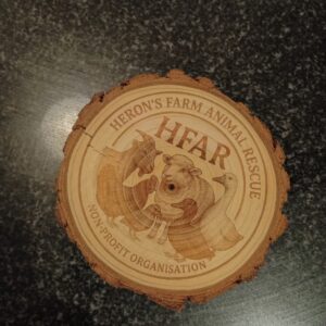 HFAR Wooden Coaster